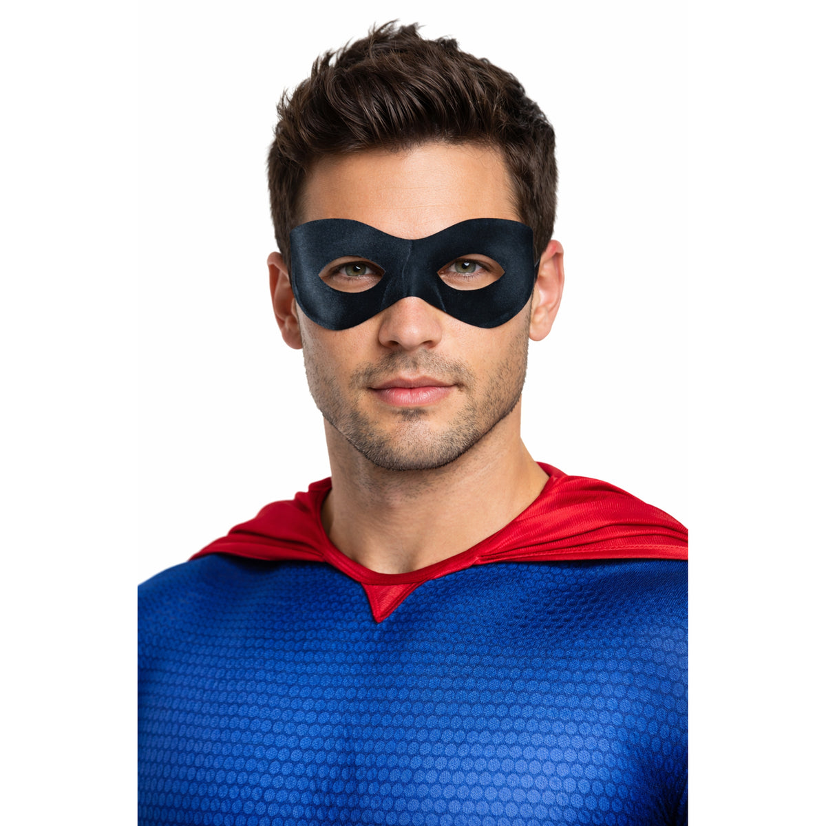 Masque de superhéros noir pour adultes