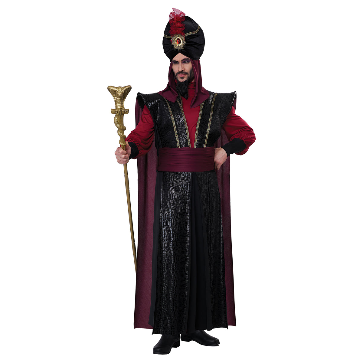 Costume de sultan maléfique pour adultes, robe, chemise et turban