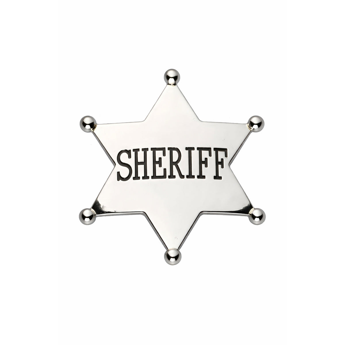 Insigne de shérif en plastique, 1 unité