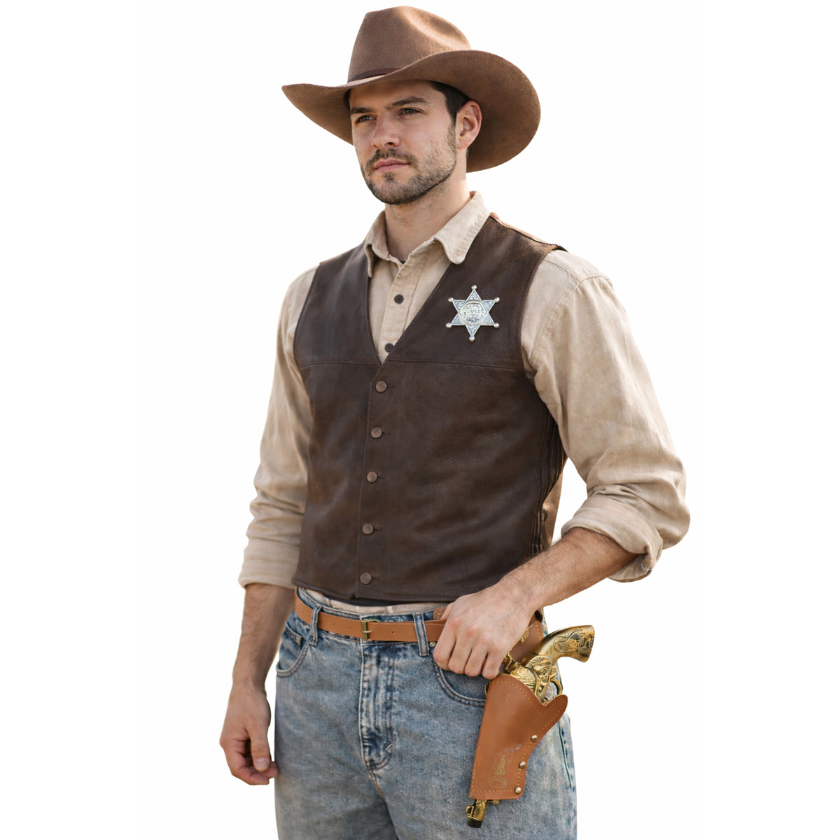 Ensemble d’accessoires de cowboy pour adultes