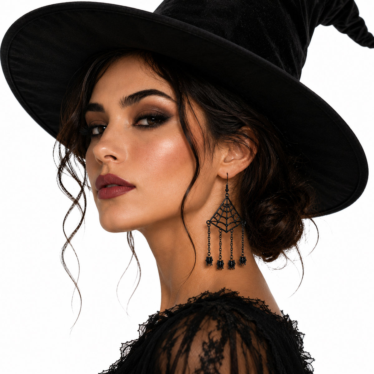 Spider Earrings for Adults, Witch Costume Accessories