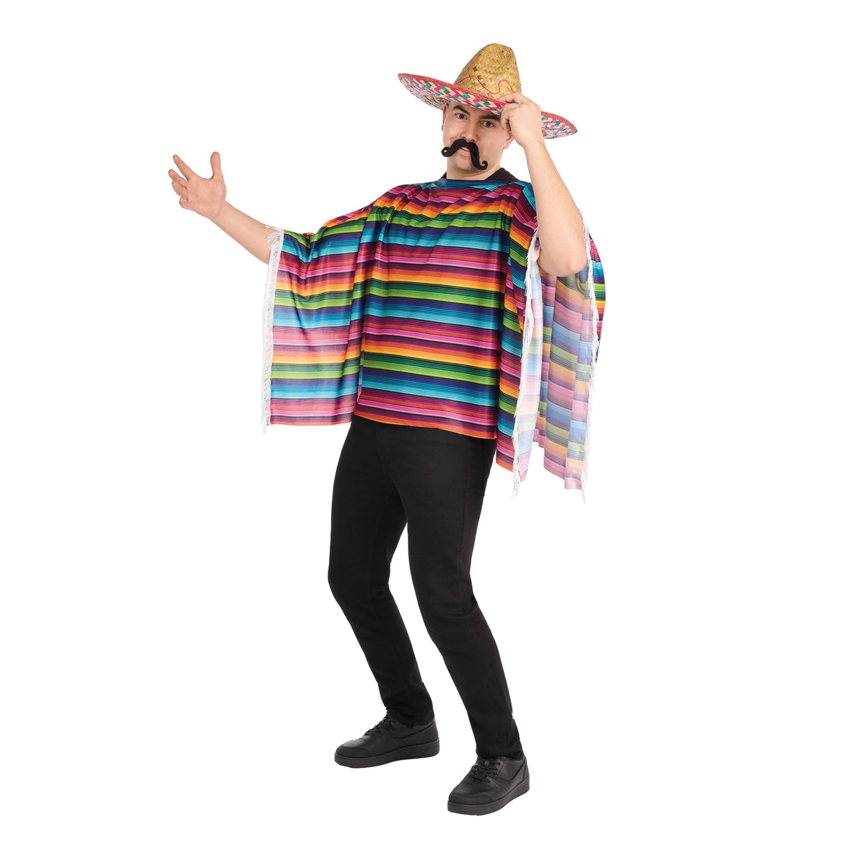Poncho mexicain pour adultes