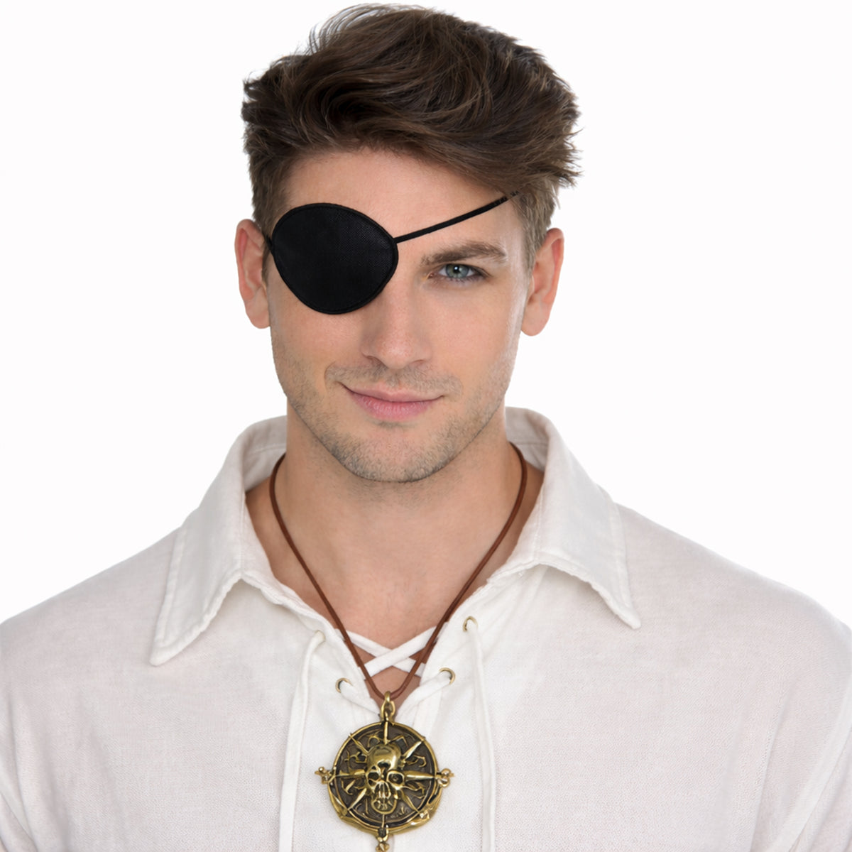 Pirate Skull Necklace, 1 Count