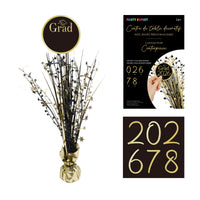 Centre de table en bouquet « Grad » personnalisé noir, 18 pouces, 1 unité