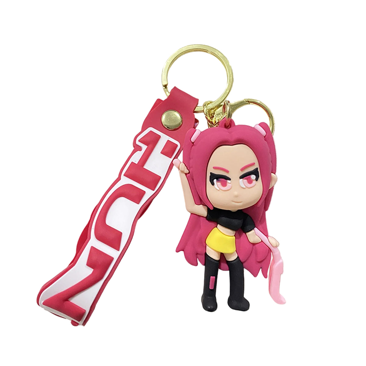 KPop Anime Mira Keychain, Demon Hunters Inspired Pop Signer, 1 Count