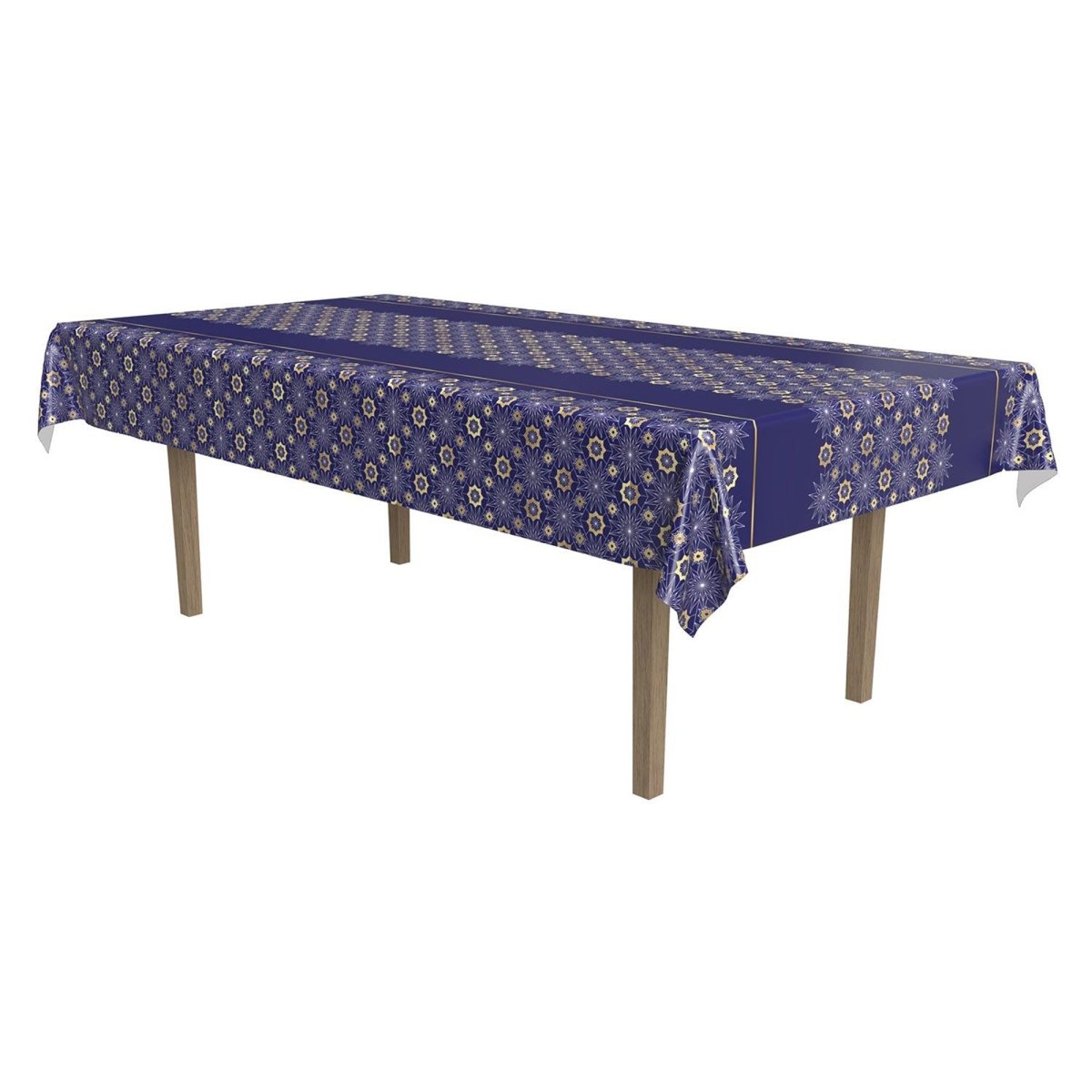 Nappe de table rectangulaire en plastique de l'Aïd, 54 x 108 pouces, 1 unité