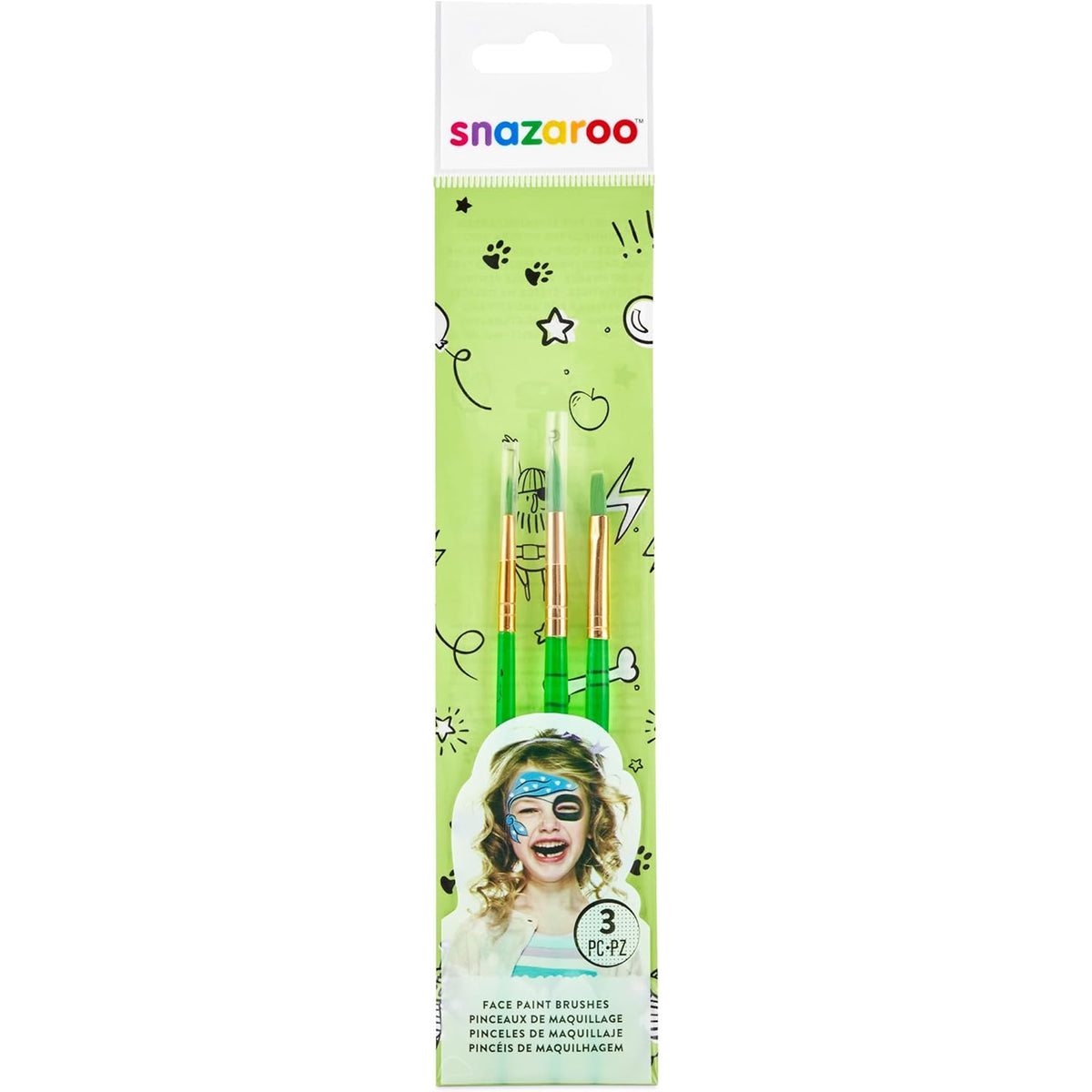 Brush Set, Halloween Makeup, 3 Count