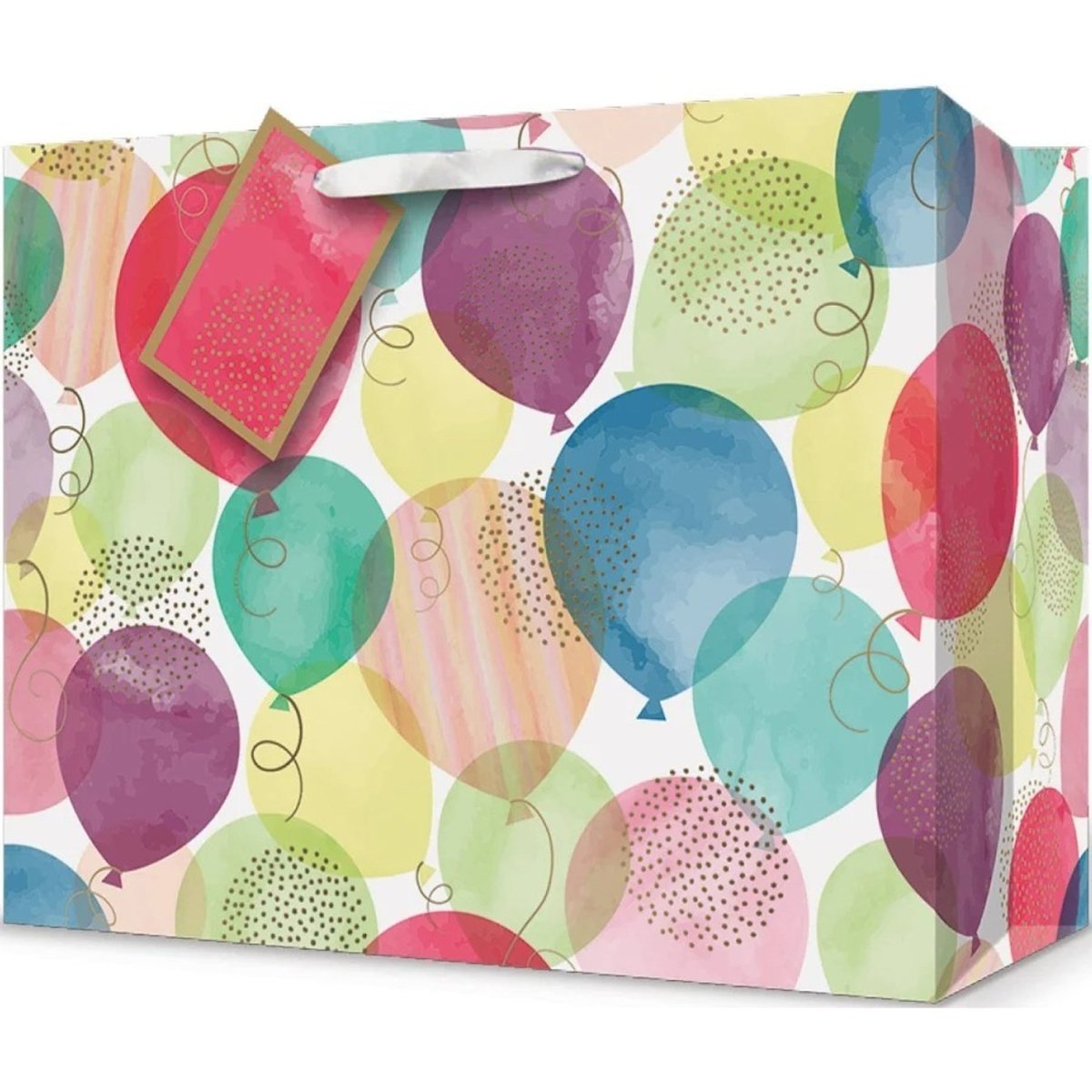 Balloons Gift Bag Medium, 8 x 4 x 10 Inches, 1 Count