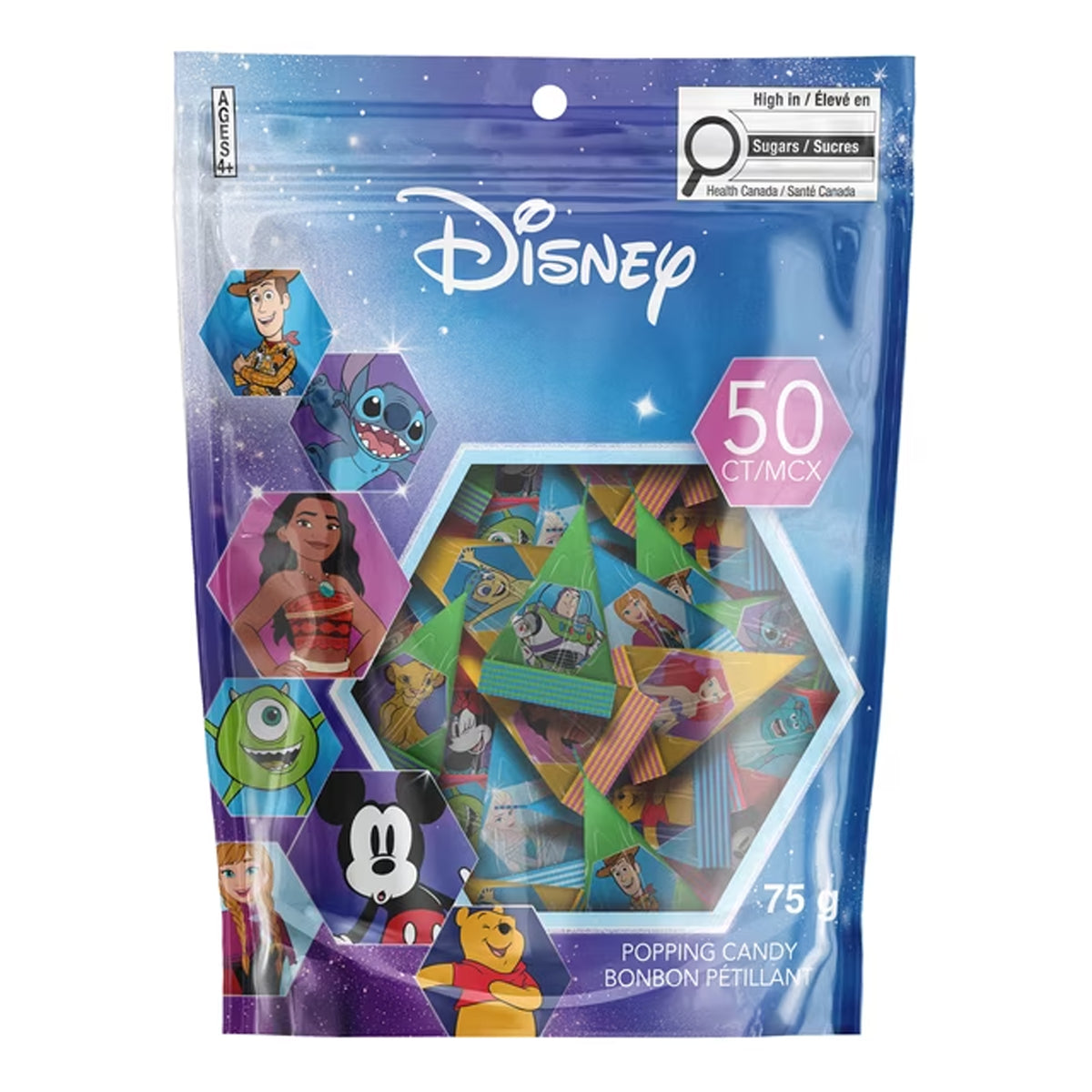 Bonbons pétillants Disney, 75 g, 50 unités