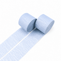 Pearl Blue Paper Crepe Streamer, 82 Ft, 2 Count