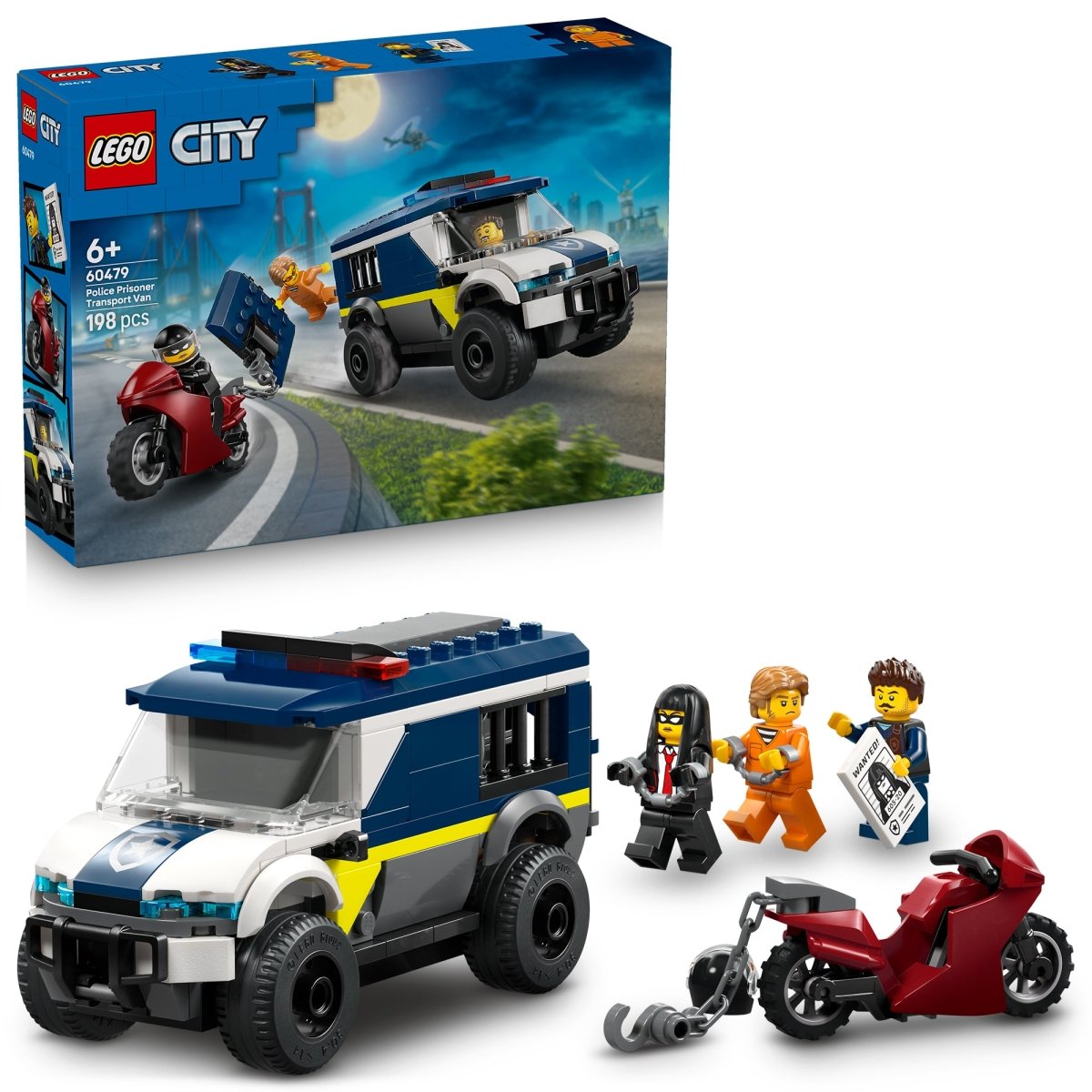 LEGO City Police Prisoner Transport Van, 60479, Ages 6+, 198 Pieces