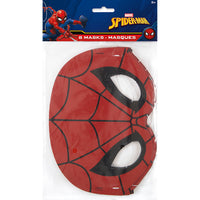 Spider-Man Birthday Party Masks, Marvel, 8 Count