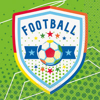 Soccer World Game Large Lunch Napkins, 16 Count