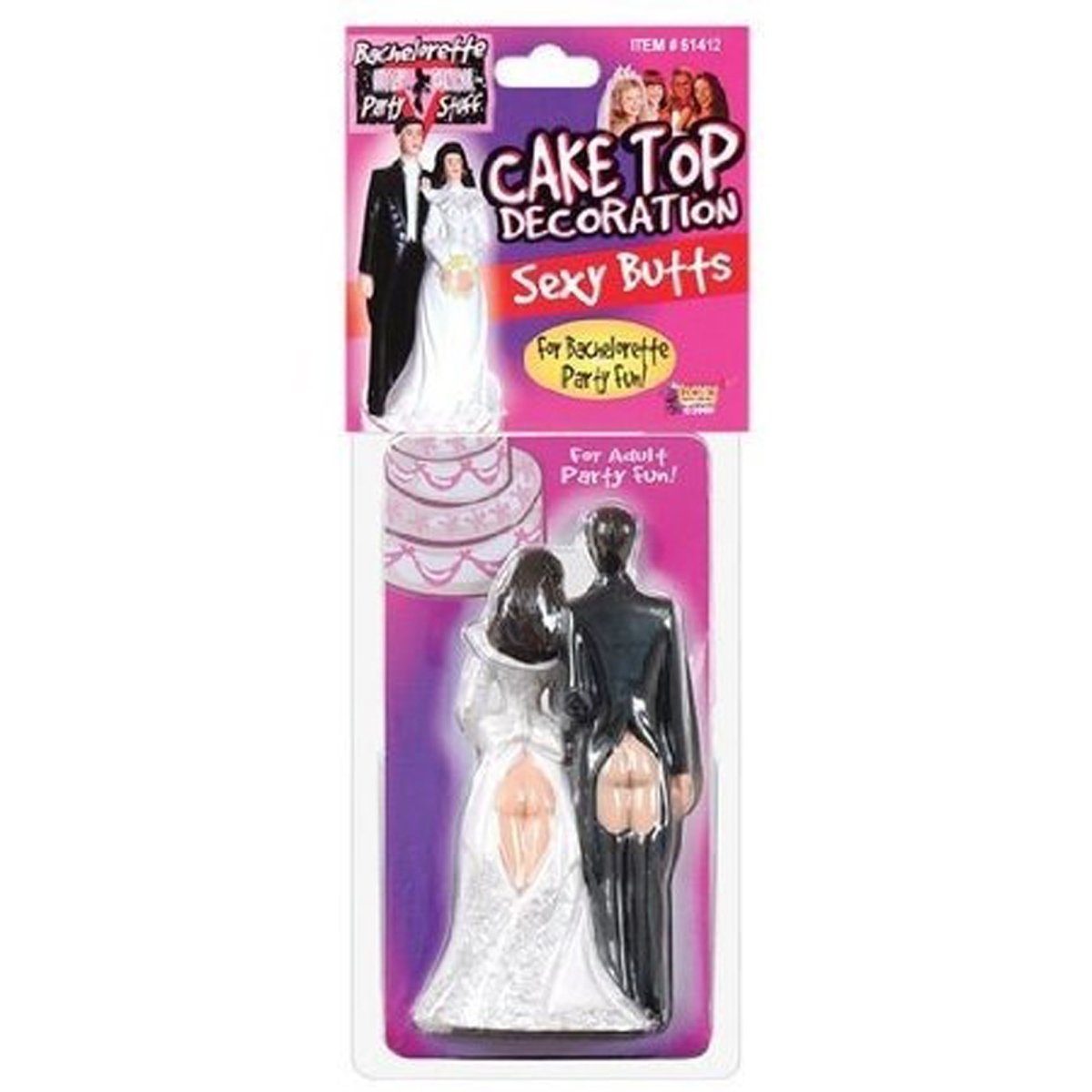 Sexy Butts Cake Topper, 1 Count