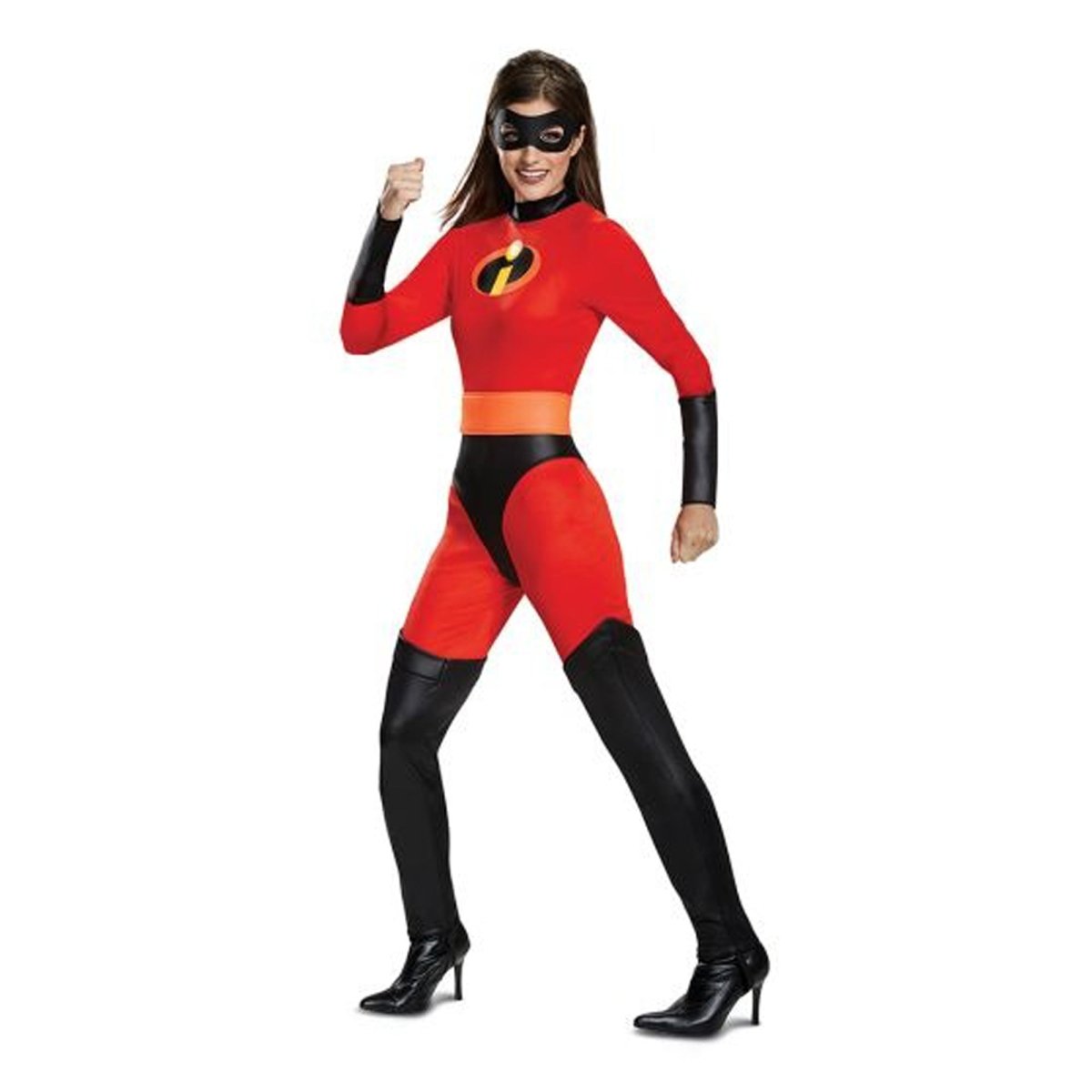 Mrs. Incredible Costume for Adults, The Incredibles, Jumpsuit and Mask