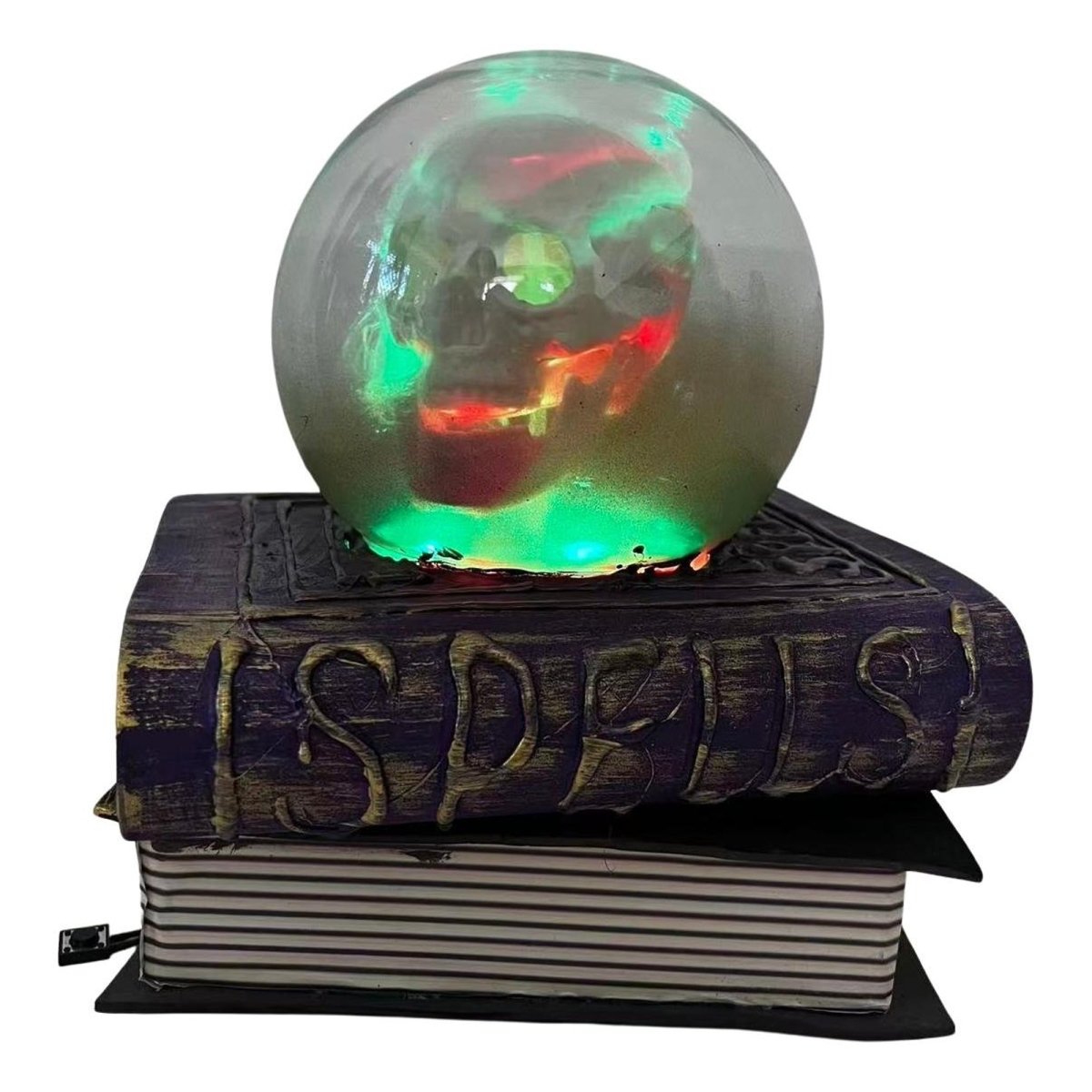 Animated Crystal Ball on Magic Book, 7.5 Inches, 1 Count