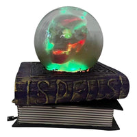 Animated Crystal Ball on Magic Book, 7.5 Inches, 1 Count