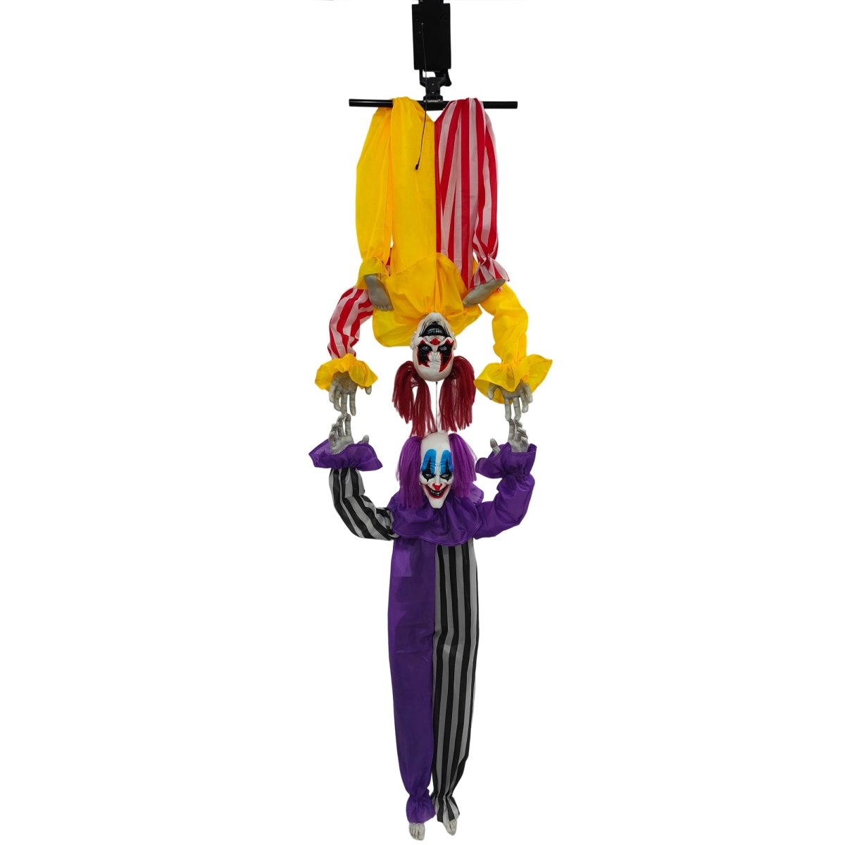 Clowns acrobates animés sur balançoire, 51 pouces, 1 unité