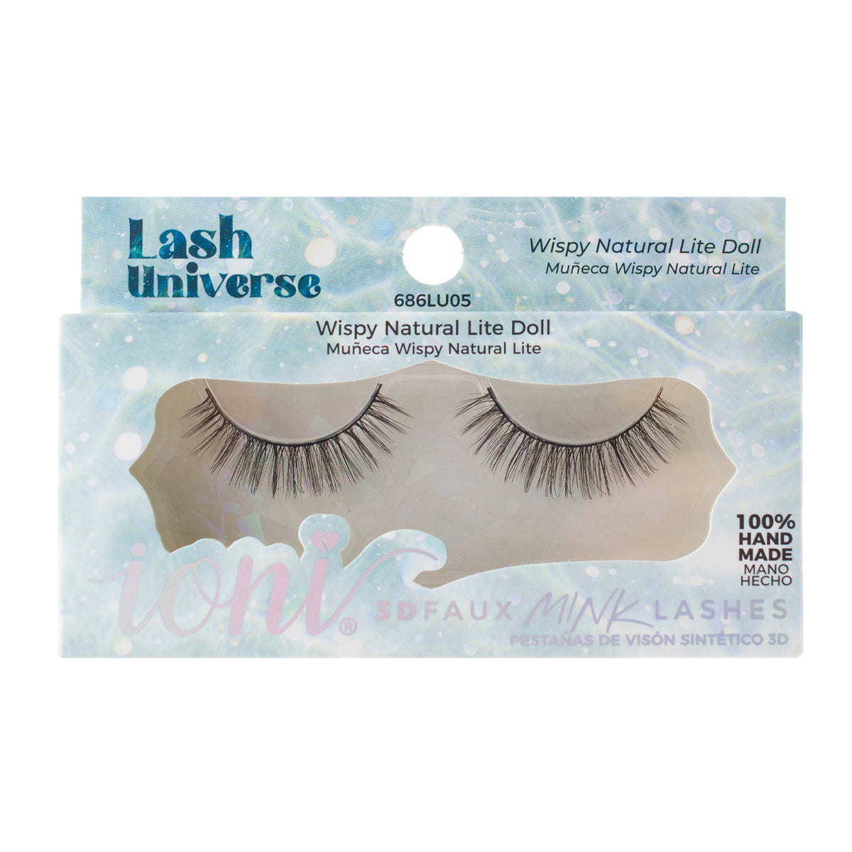 Wispy Natural Lite Doll Eyelashes, Lash Universe Eyelashes, 1 Count