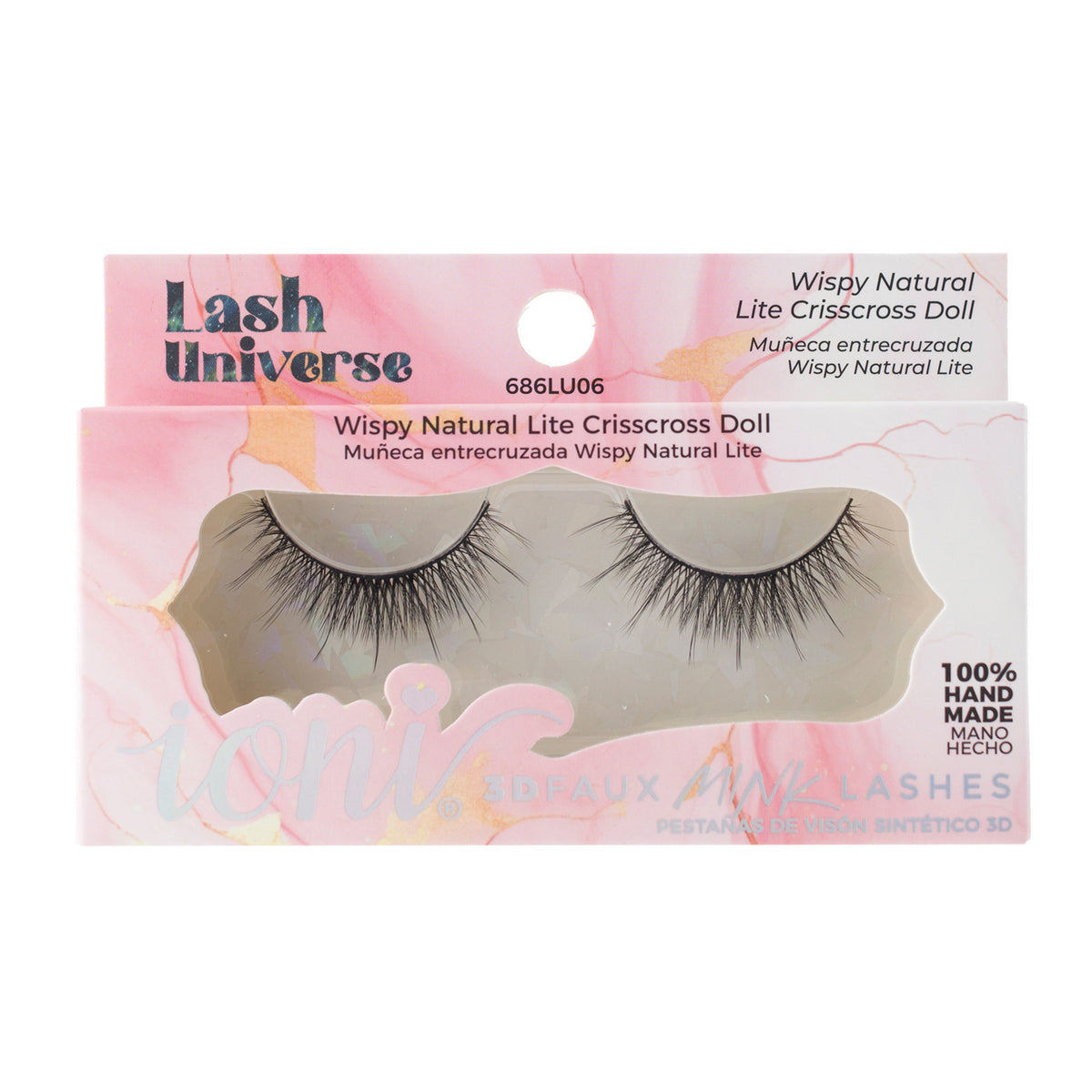 Wispy Natural Lite Crisscross Doll Eyelashes, Lash Universe Eyelashes, 1 Count