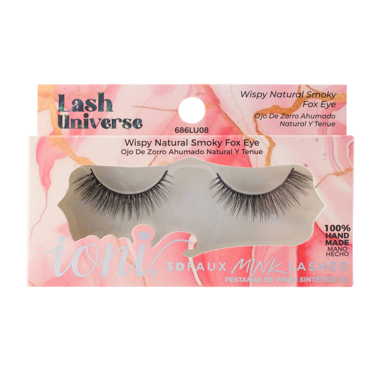 Wispy Natural Smoky Fox Eye Eyelashes, Lash Universe Eyelashes, 1 Count