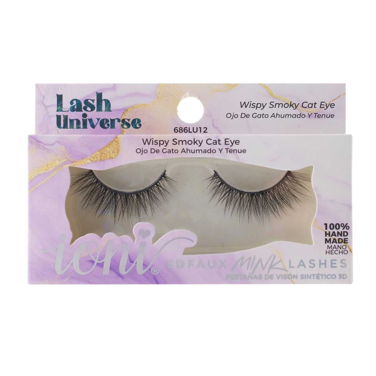 Wispy Smoky Cat Eye Eyelashes, Lash Universe Eyelashes, 1 Count