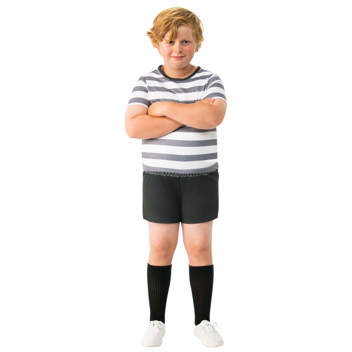 Pugsley Addams Costume for Kids, Family Addams, Shirt with Stuffed Belly