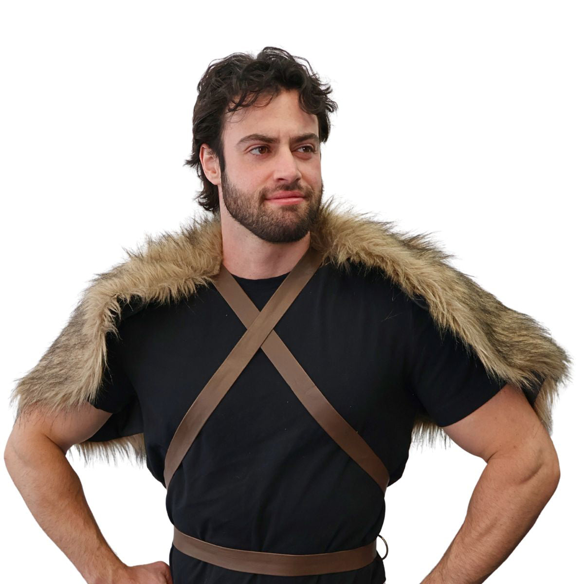 Medieval Fur Cape for Adults, Costume Accessory