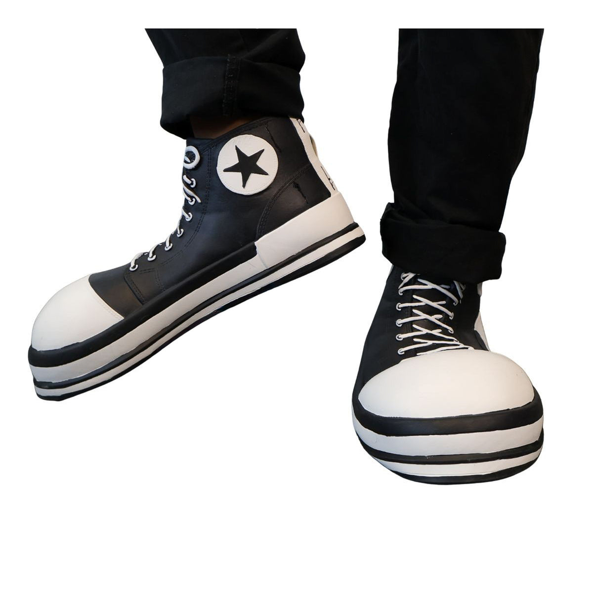 Hand Painted Old School Show Cover Sneaker for Adults, Costume Accessory
