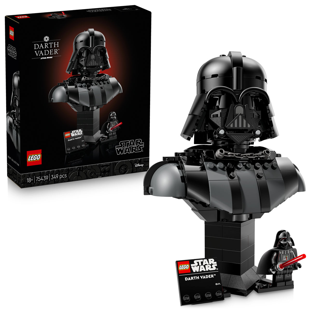 LEGO Star Wars Le buste de Darth Vader, 75439, âges 18+, 349 pièces