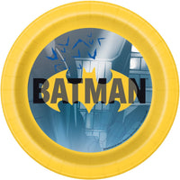 Batman Birthday Party Small Round Dessert Paper Plates, 7 Inches, 8 Count
