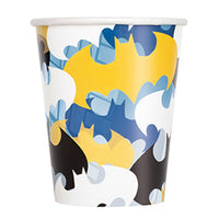 Batman Birthday Party Paper Cups, 9 Oz, 8 Count