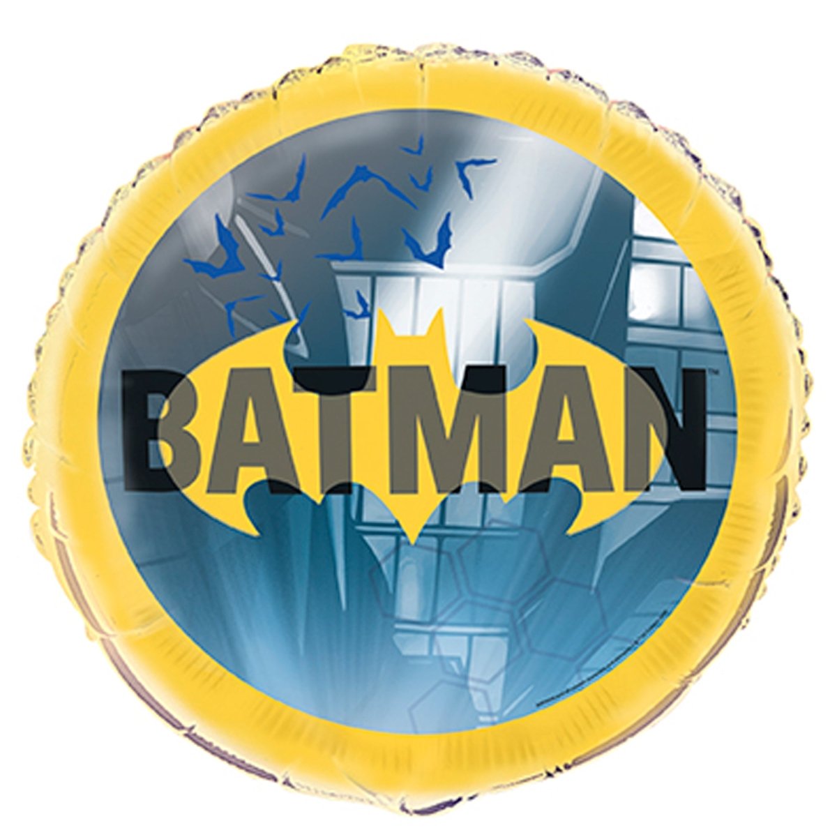 Ballon mylar rond Batman, 18 pouces, 1 unité