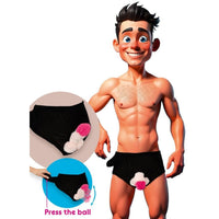 Inflatable Penis Briefs, 1 Count