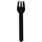 SANTEX Disposable-Plasticware Black ECO Paper Forks, 10 Count 3660380097945