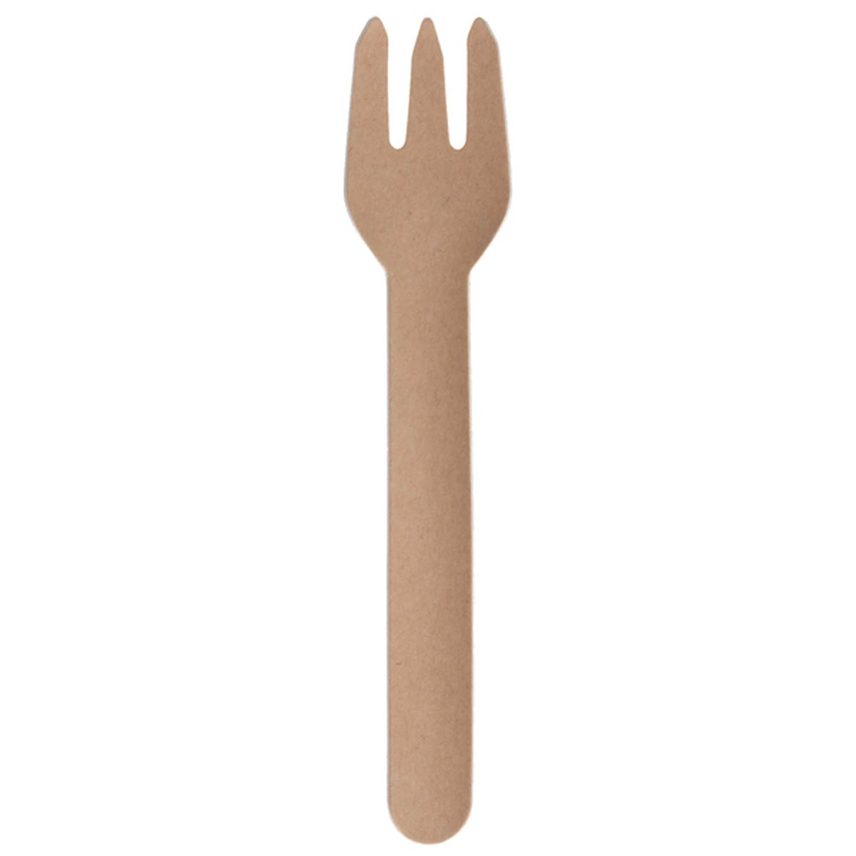 SANTEX Disposable-Plasticware Kraft ECO Paper Forks, 10 Count 3660380097754