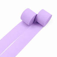 Purple Paper Crepe Streamer, 82 Ft, 2 Count
