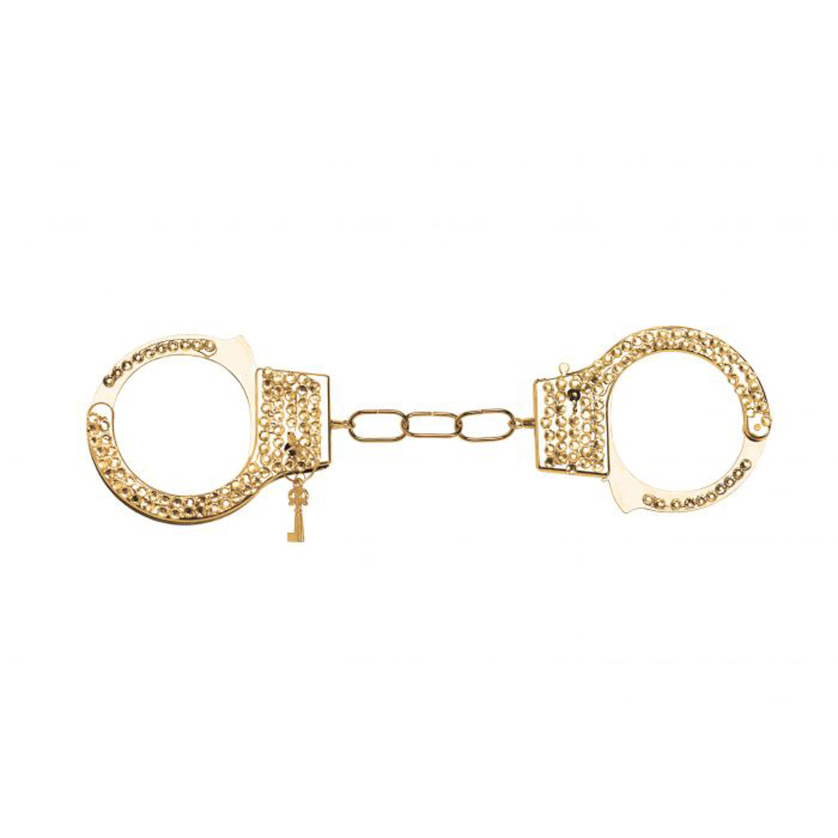 Menottes dorées à strass, 1 unité
