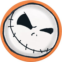 Nightmare Before Christmas Small Round Dessert Paper Plates, 7 Inches, 8 Count