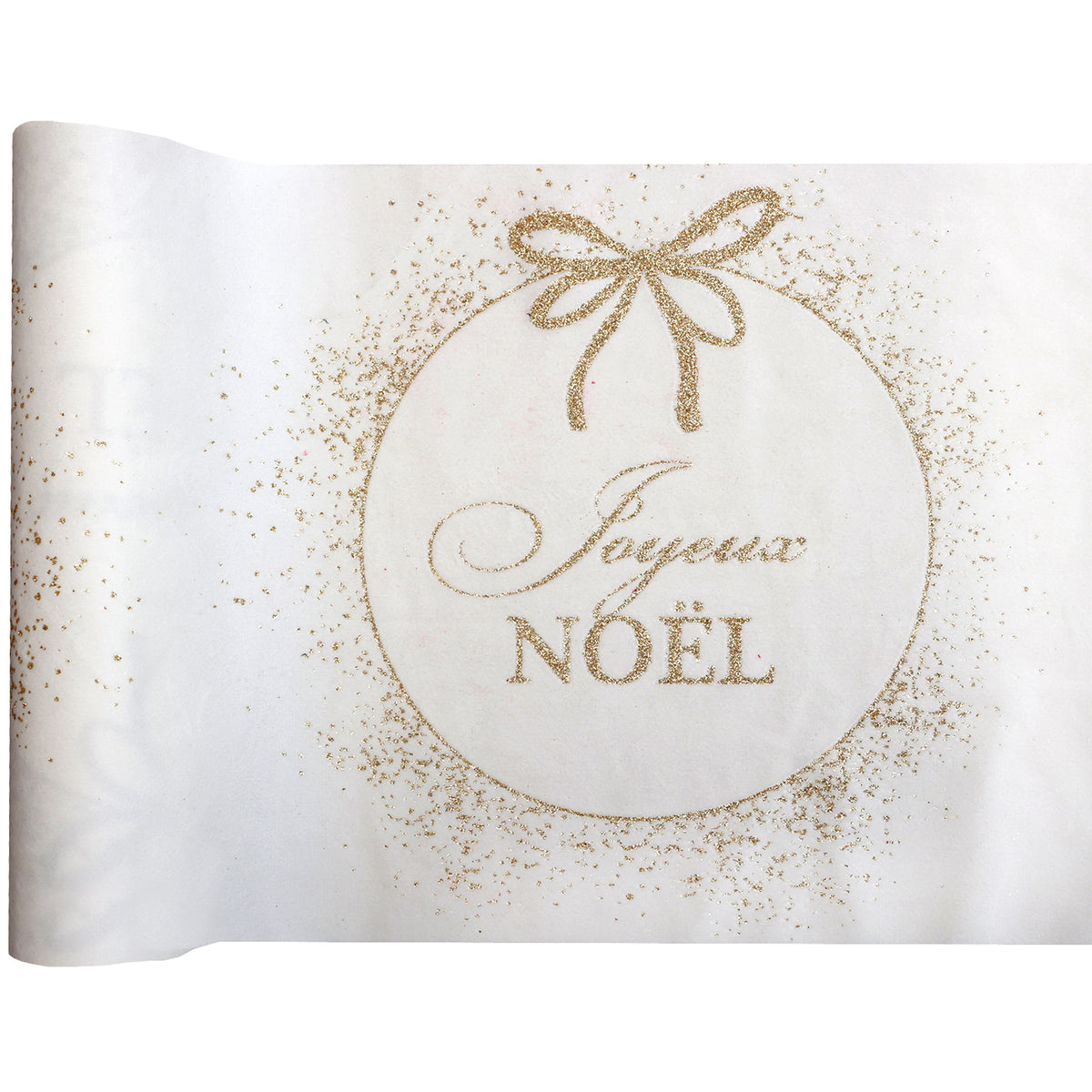 Ornement Étincelant Ivoire - Table Runner 11 In.