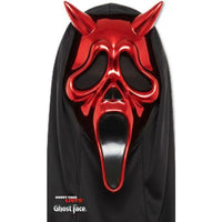 Scream Ghost Face Chrome Devil Mask for Adults