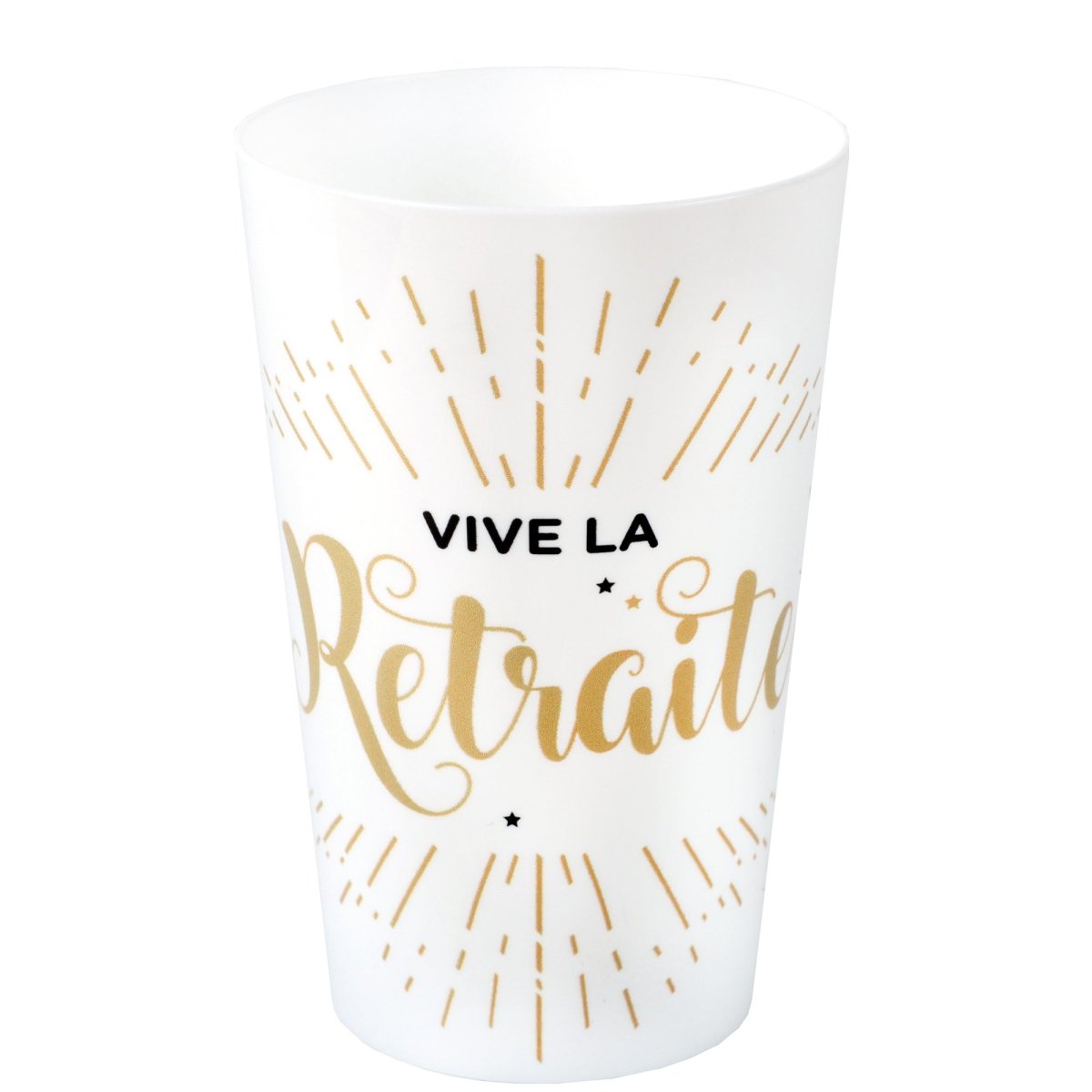 'Vive la Retraite' Plastic Cup, 1 Count