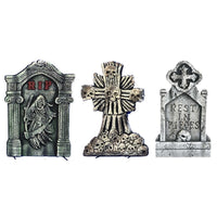 Skull Tombstone, 21 Inches, Assortment, 1 Count