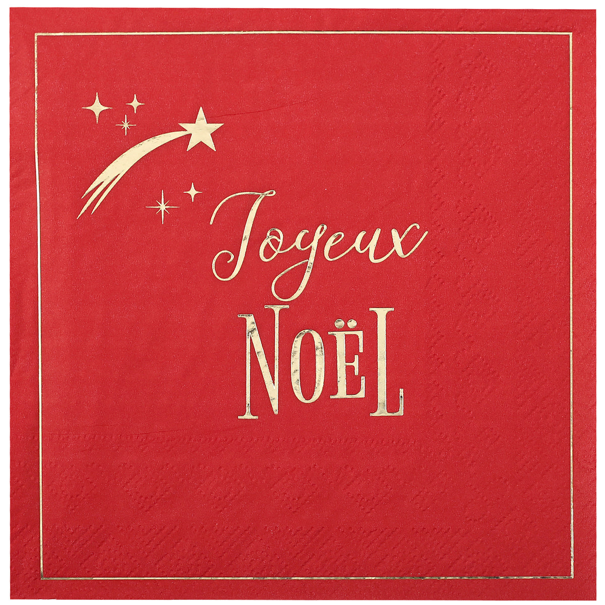 Étoile Filante Rouge - Lunch Napkins 10/Pkg