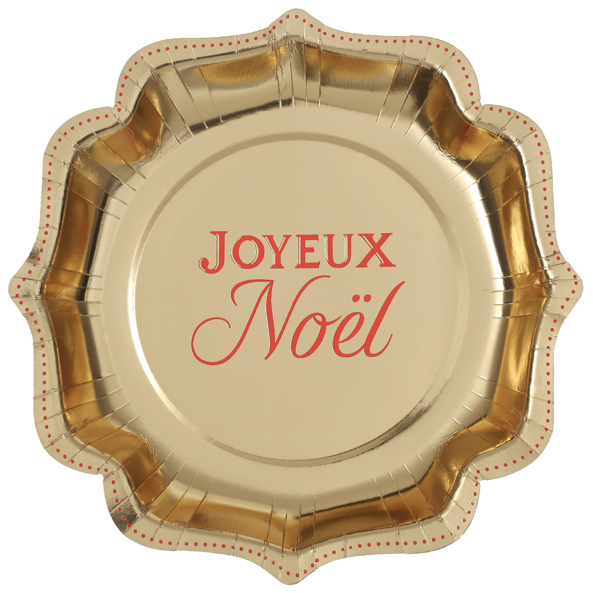 Noël Étincelant Rouge - Plates 8 In. 10/Pkg