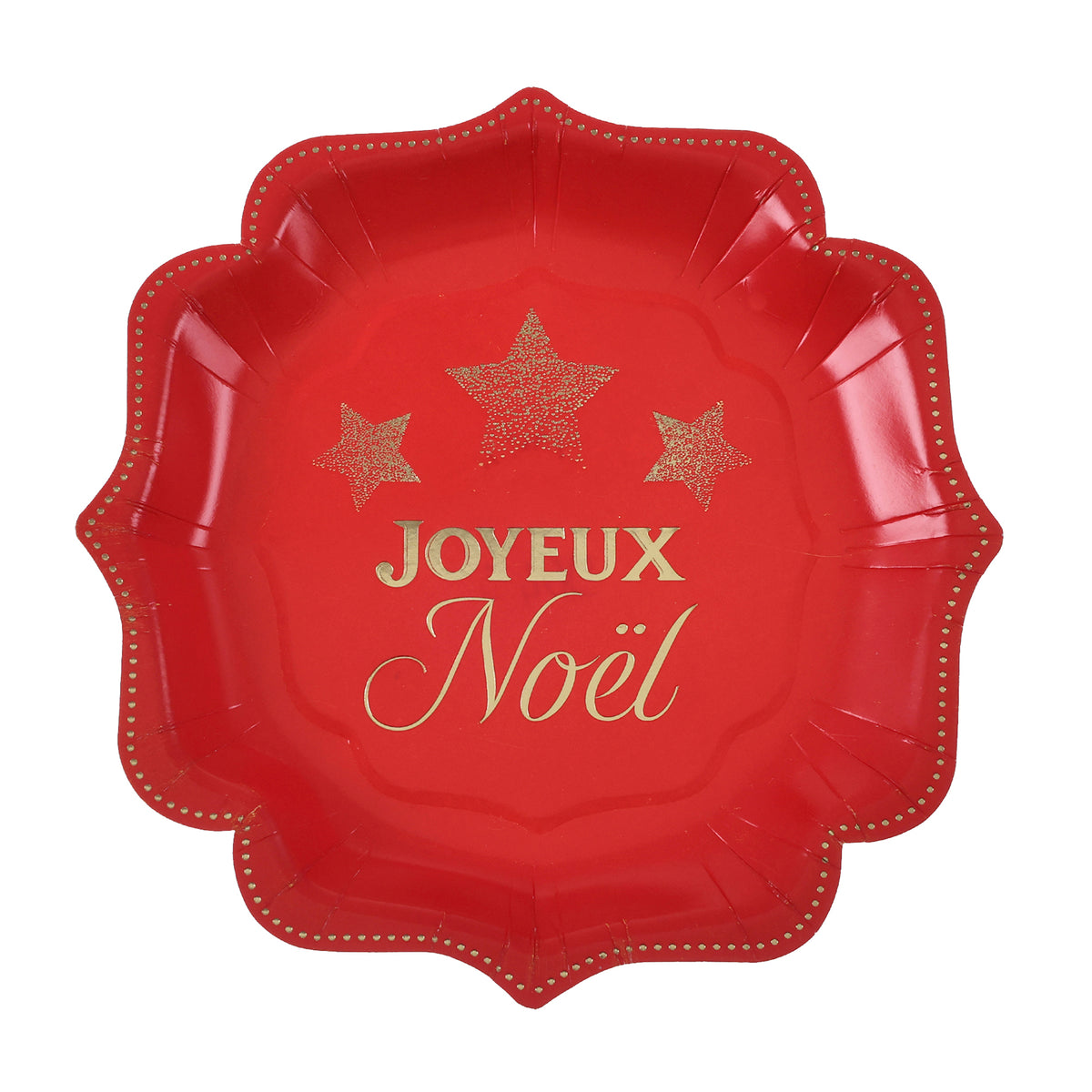 Noël Étincelant Rouge - Plates 7 In. 10/Pkg