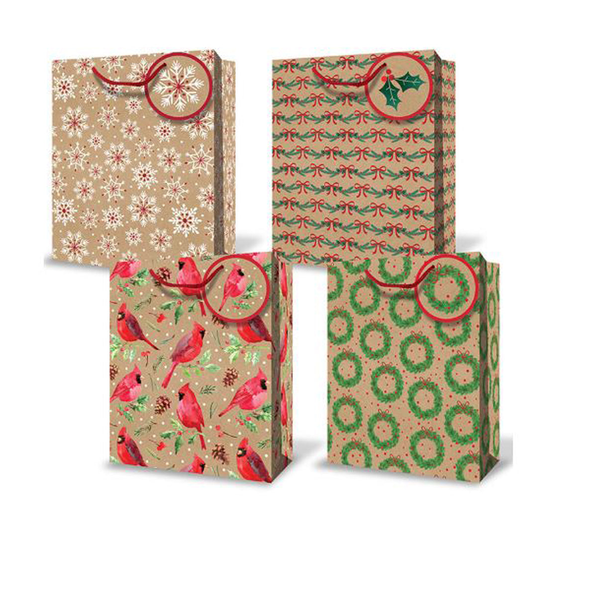 Christmas Gift Bags Asst. - Large