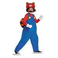 Costume de luxe de Mario Raton laveur pour enfants, Nintendo, combinaison avec queue