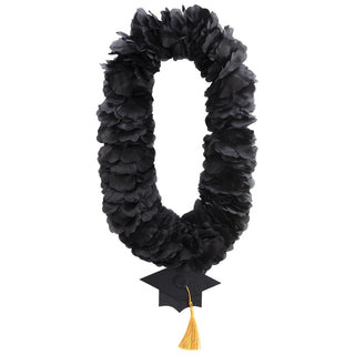 Collier de fleurs noir de Graduation Esprit d'École, 20 pouces, 1 unité