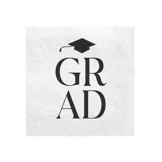 Classic Grad Small Beverage Napkins, 16 Count